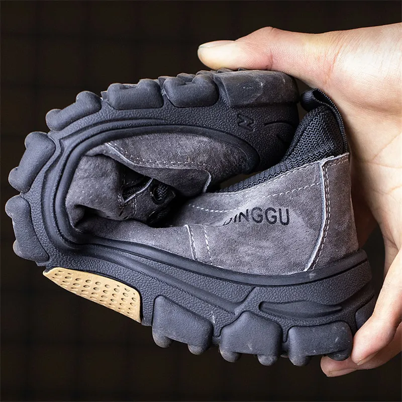 ZAPATOS DE TRABAJO antigolpes para hombre, calzado de seguridad Indestructible, con punta de acero, 2023