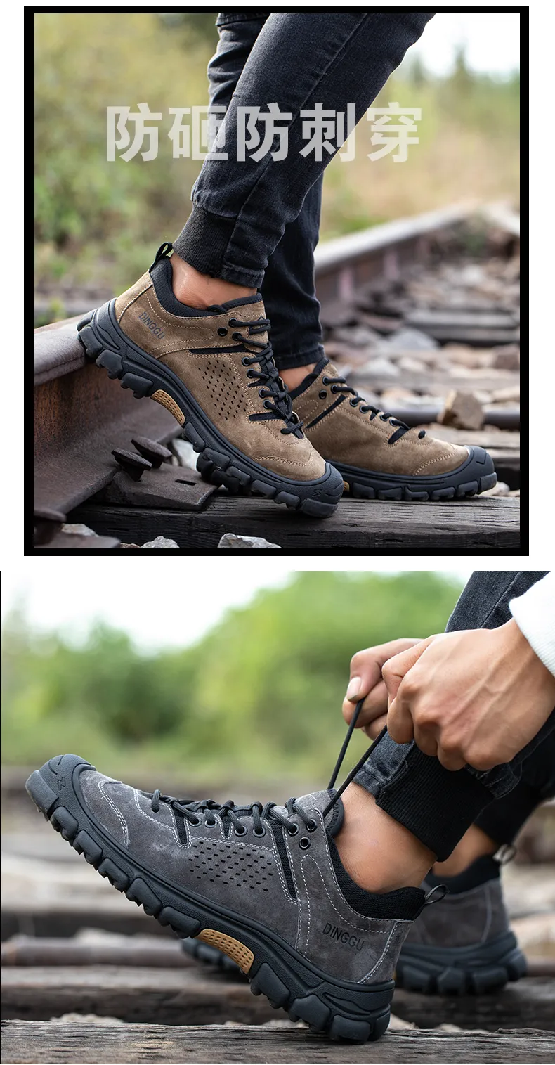 ZAPATOS DE TRABAJO antigolpes para hombre, calzado de seguridad Indestructible, con punta de acero, 2023