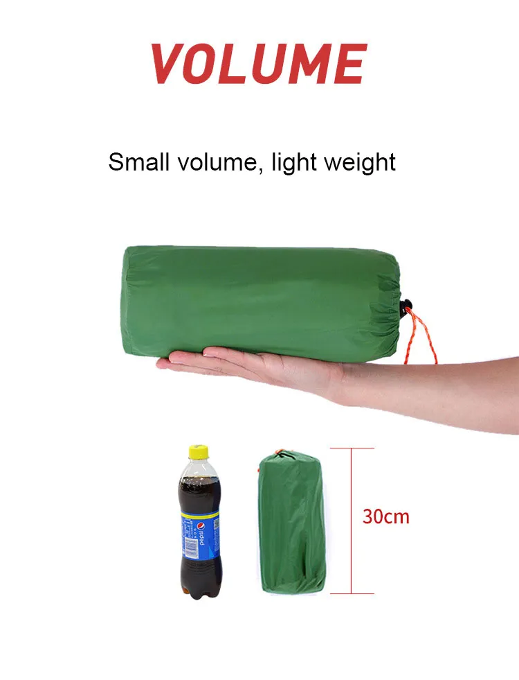 Oulylan-colchón de aire para 2 personas, colchoneta inflable para acampar al aire libre, 200x120x7cm