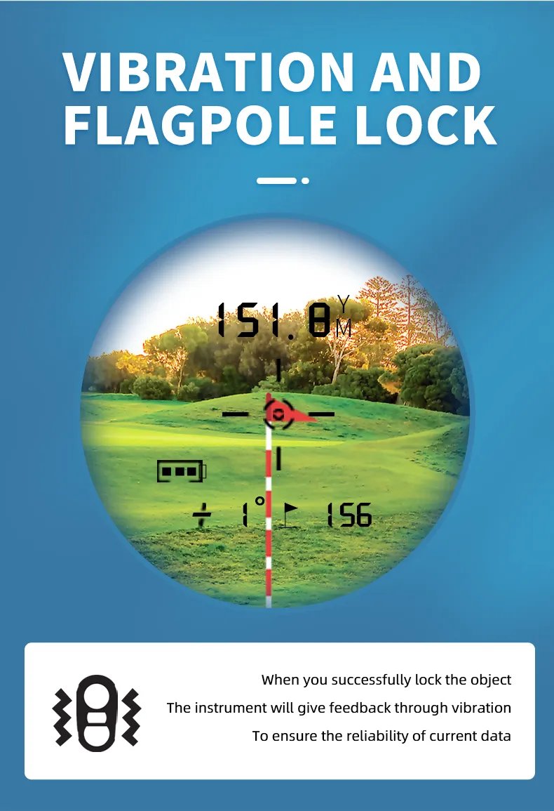 Telémetro láser de Golf promocional recargable por USB con compensación de pendiente para Lasser golfista, telémetro Monocular de caza