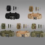 Kit traje cinturón sistema Molle bolso pouch y accesorios / 5 Productos