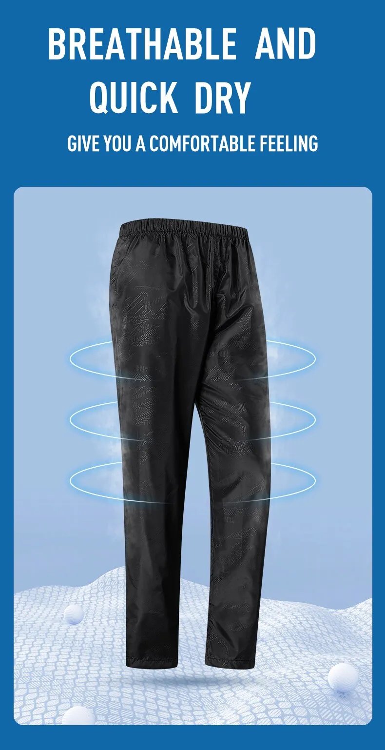 LNGXO-pantalones de senderismo para hombre y mujer, pantalones impermeables para exteriores, Unisex, escalada, Camping, deportes, secado rápido, montaña, lluvia, Anti UV