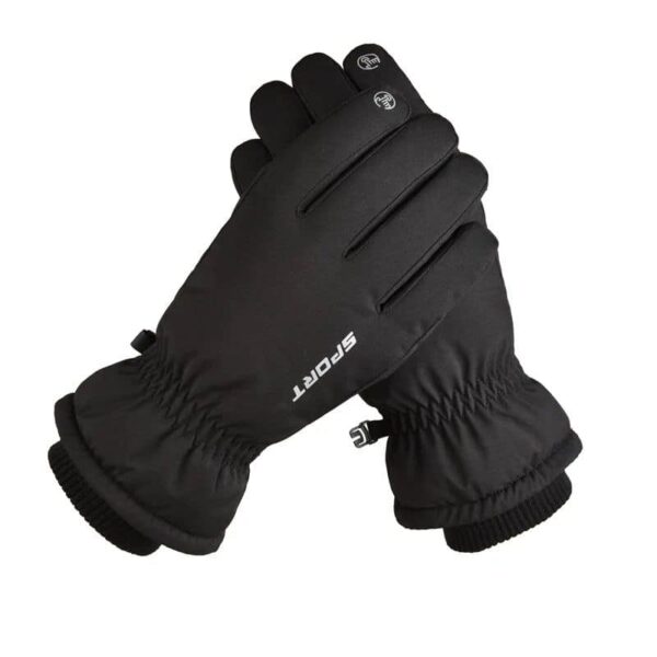 Guantes de esquí unisex, resistentes al agua y al frío, con forro polar para deportes, gruesos,  invierno