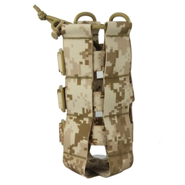 Bolsa táctica para botella de agua de 0,5 l-2,5 L, Molle Oxford, funda ajustable para viaje al aire libre, Camping, hervidor - Imagen 4