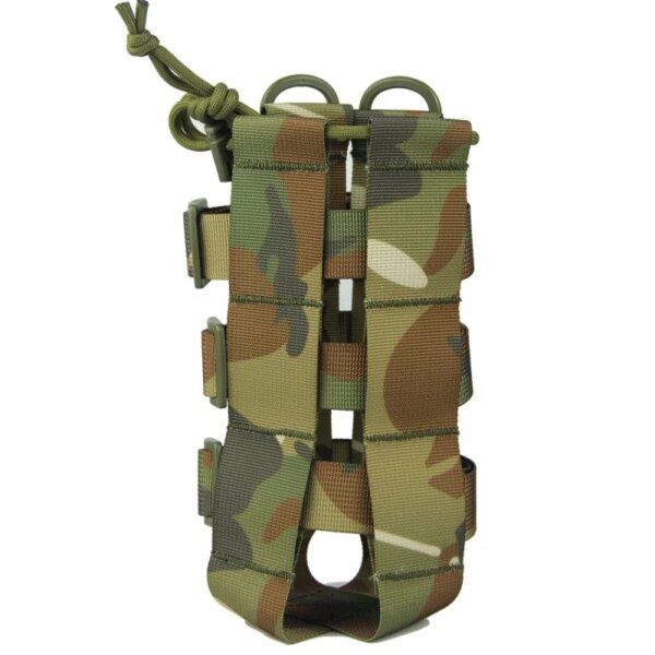Bolsa táctica para botella de agua de 0,5 l-2,5 L, Molle Oxford, funda ajustable para viaje al aire libre, Camping, hervidor - Imagen 6