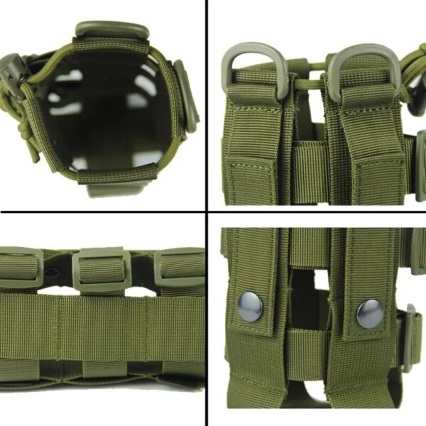 Bolsa táctica para botella de agua de 0,5 l-2,5 L, Molle Oxford, funda ajustable para viaje al aire libre, Camping, hervidor - Imagen 3