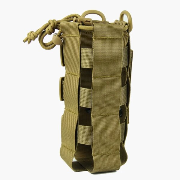Bolsa táctica para botella de agua de 0,5 l-2,5 L, Molle Oxford, funda ajustable para viaje al aire libre, Camping, hervidor - Imagen 5
