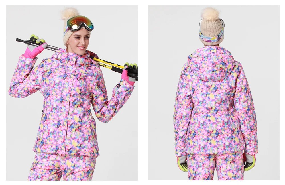 Chaqueta de nieve impermeable para mujer, abrigo térmico a prueba de viento, senderismo, camping, ciclismo, chaqueta de esquí de invierno, Dropshipping, nueva marca