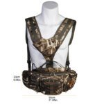Riñonera de camuflaje con múltiples bolsillos para exteriores, mochila de caza y senderismo, bolsa de cintura táctica, chaleco de almacenamiento portátil para pesca