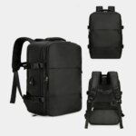 Mochila de viaje con carga USB, mochila impermeable
