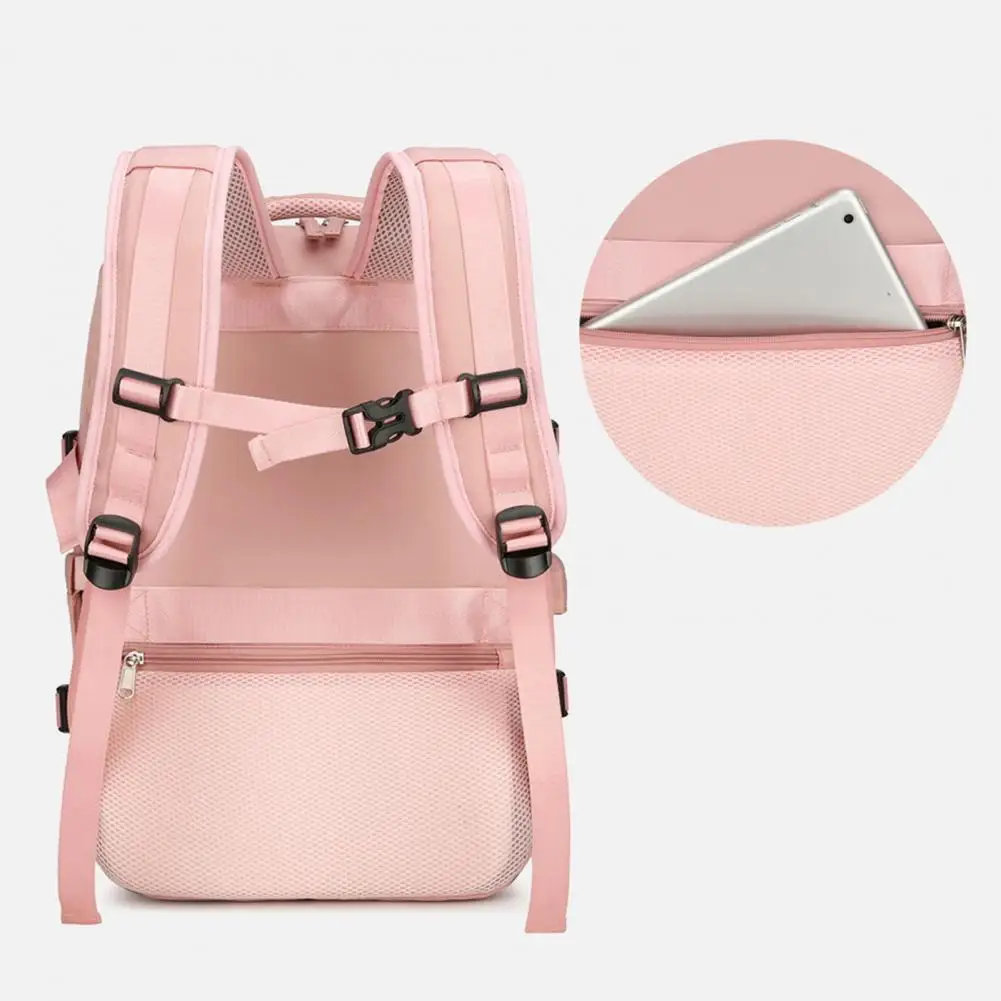 Travel Backpack Flight Approved Carry Backpack USB Charging Hole Lightweight Bag Waterproof Causal Bookbag College Travel Work