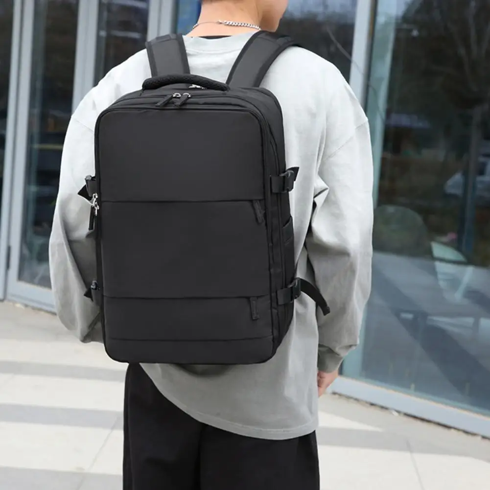 Travel Backpack Flight Approved Carry Backpack USB Charging Hole Lightweight Bag Waterproof Causal Bookbag College Travel Work