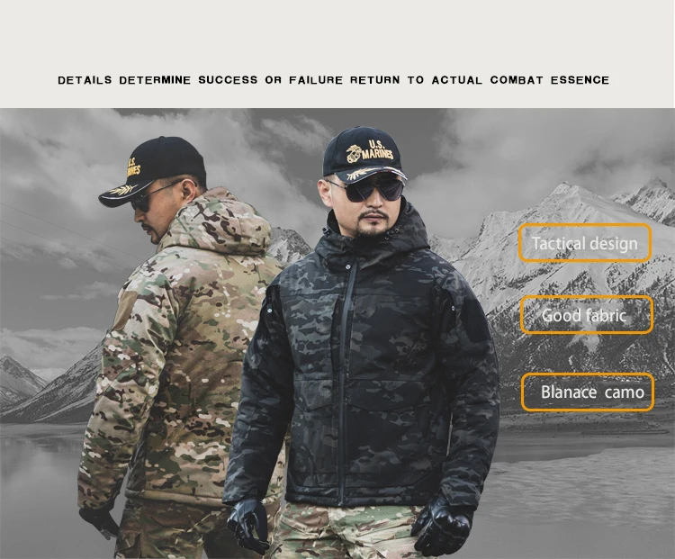 M65 Winter Tactical Parka Outdoor Warm Camouflage Hunting Jacket Coat Multicam Hoodie Outwear Dropship Casual Multi Pockets