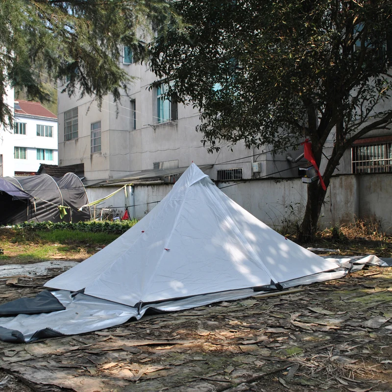 Without Poles!Full Set 2persons Double Layer Pyramid Tent Include Inside and Outside Ultralight Portable Waterproof Outdoor Tour Without Poles!Full Set 2persons Double Layer Pyramid Tent Include Inside and Outside Ultralight Portable Waterproof Outdoor Tour