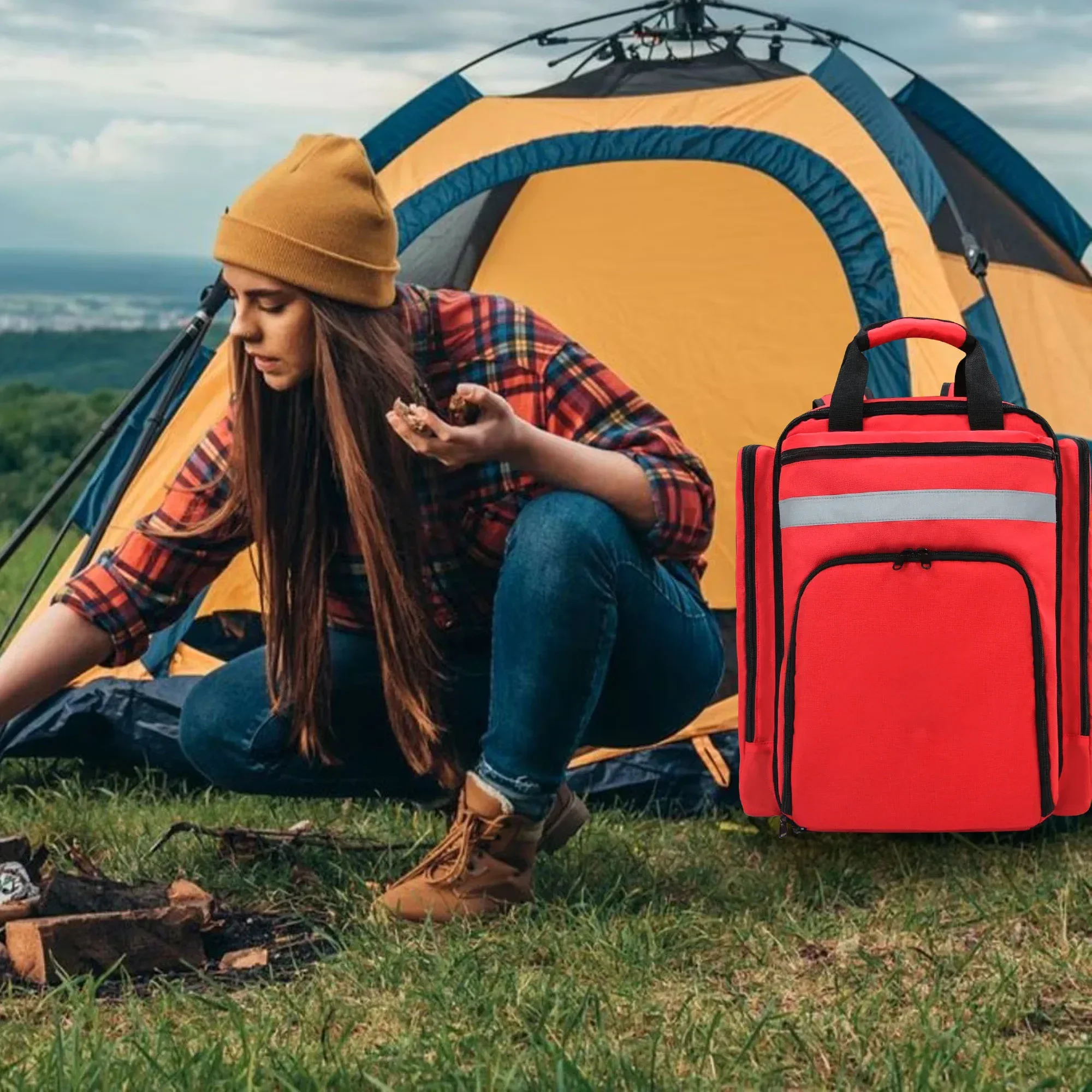 First Aid Kits Emergency Foldable Rescue Backpacks Large Capacity Sorted Storage Outdoor Camping Survival Kits Medical Kits First Aid Kits Emergency Foldable Rescue Backpacks Large Capacity Sorted Storage Outdoor Camping Survival Kits Medical Kits