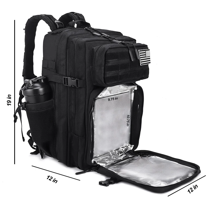 45L Meal Prep Management Backpack Gym Tactical Waterproof Insulated Lunch Cooler Bag Hiking Camping Travel Rucksack 45L Meal Prep Management Backpack Gym Tactical Waterproof Insulated Lunch Cooler Bag Hiking Camping Travel Rucksack