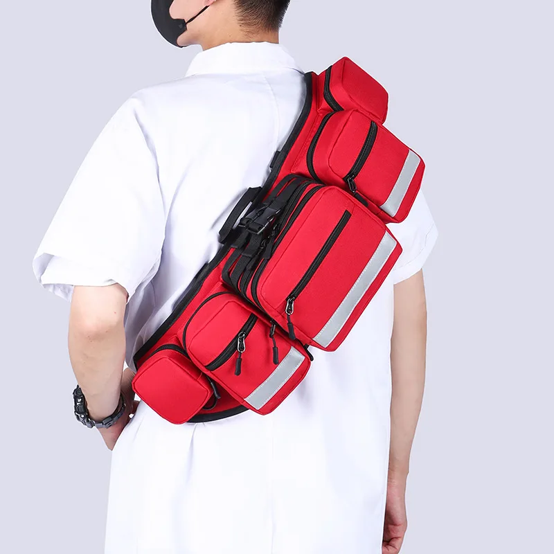 Empty Rescue Waist Bag First Aid Bag For Camping Travel Medical Storage Medical Organizer Outdoor Emergency Survival Running