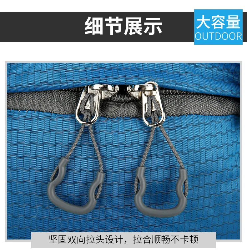 80L Mountaineering Bag,Large Capacity Rainproof Wear-Resistant Nylon Breathable,Outdoor Travel Hiking Camping Sports Backpack