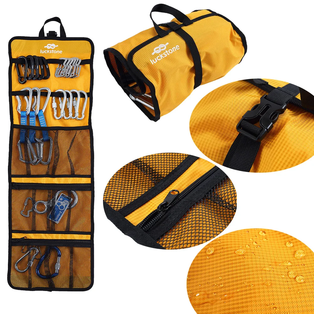 Rock Climbing Storage Bag Gear Equipment Organized Storage Bag Carabiner Organized Bag