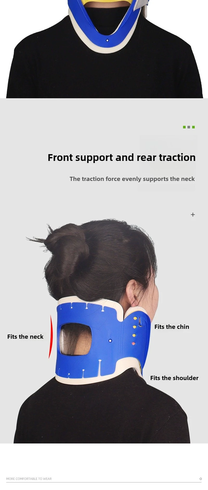 Medical Neck Collar Cervical Posture Correction Traction Support Protection Adjustable Strecher Therapy Tractor Orthosis Brace