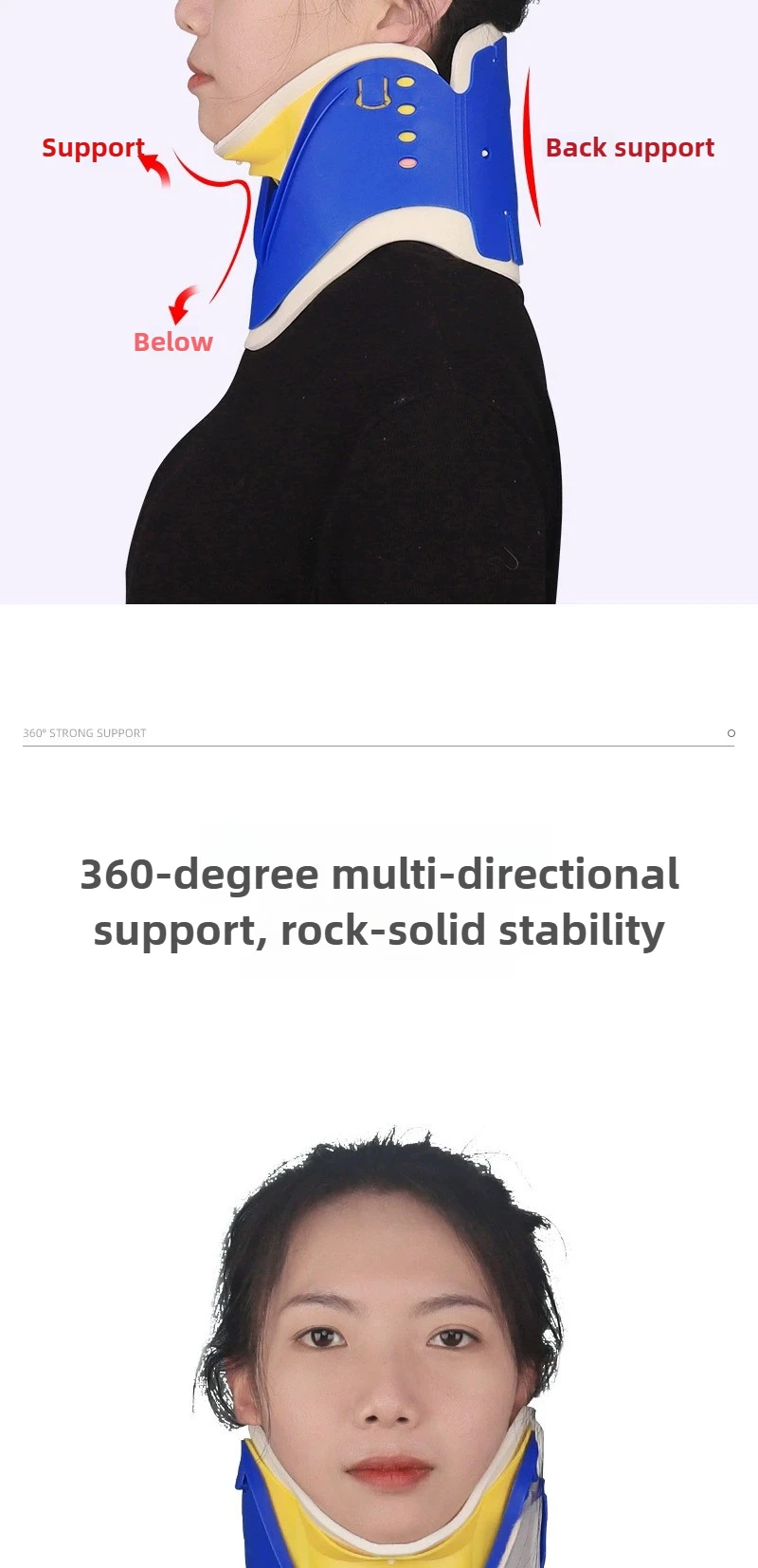 Medical Neck Collar Cervical Posture Correction Traction Support Protection Adjustable Strecher Therapy Tractor Orthosis Brace