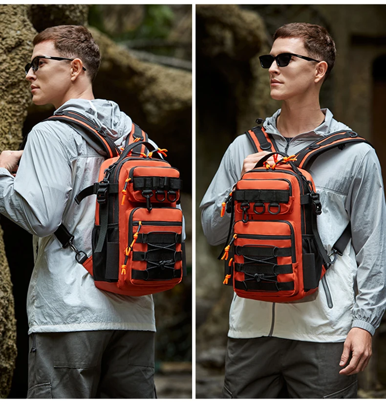 Fishing Tactical Camping Backpack Outdoor Sports Bag Hiking Molle Fish Lure Accessories Tackle Bag for Men Climbing Travel Bag