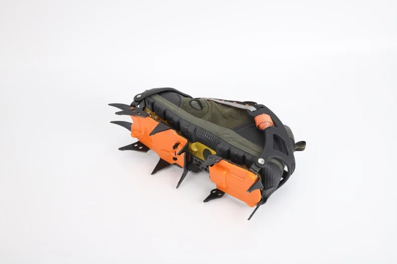 12 Tooth Ice Snow Crampons Anti-Slip Climbing Gripper Shoe Covers Spike Cleats Stainless Steel Snow Skid Crampon For Sport