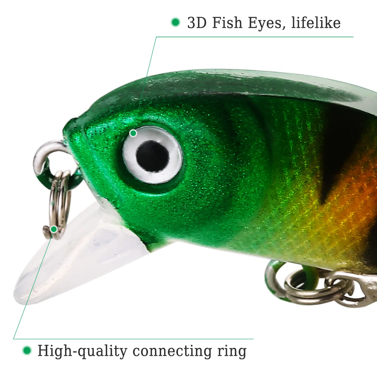 Sougayilang Fishing Bait Set 4PCS Wobbler Anti-corrosion Hook Bass Fishing Lure for Sea Carp Fishing Tackles De Pesca