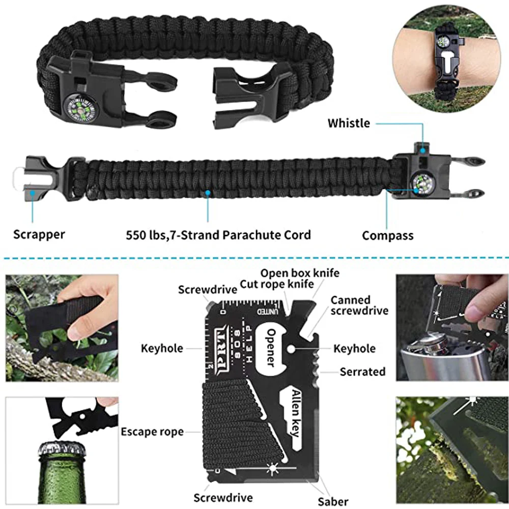 Outdoor Adventure Survival Kit SOS Emergency First Aid Kit Camping Equipments Medical Bag Self-defense EDC Pouch ifak Outdoor Adventure Survival Kit SOS Emergency First Aid Kit Camping Equipments Medical Bag Self-defense EDC Pouch ifak
