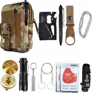 Kit de supervivencia, botiquín de primeros auxilios de emergencia SOS,  ifak / 11