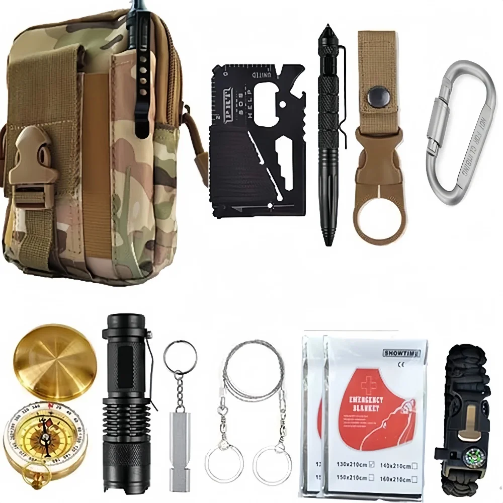 Kit de supervivencia, botiquín de primeros auxilios de emergencia SOS, ifak / 11