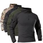 Polera Combate tactica camisa militar Cargo