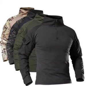 Polera Combate tactica camisa militar Cargo