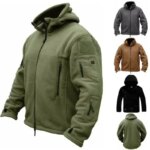 Chaqueta Polar Táctica Con Capucha Para Uniforme Militar .